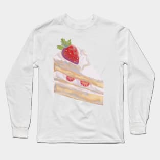 Cute Strawberry Cake Long Sleeve T-Shirt